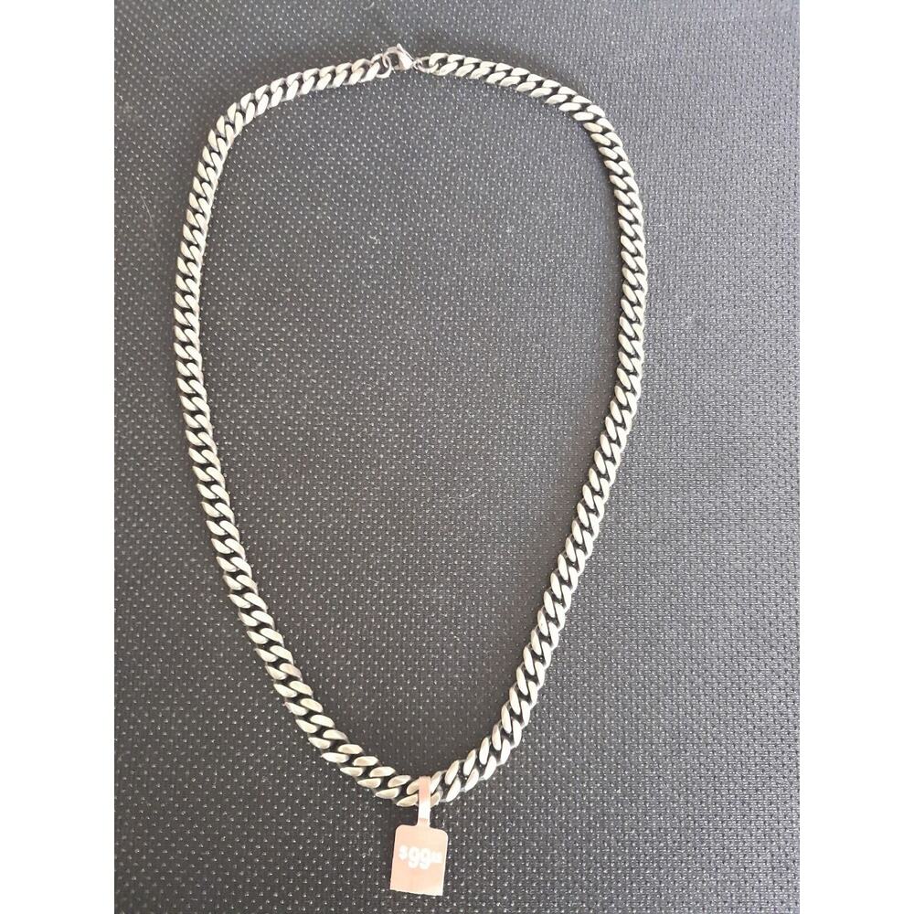 Solid Stainless Steel Cuban Link chain 30 Inches long